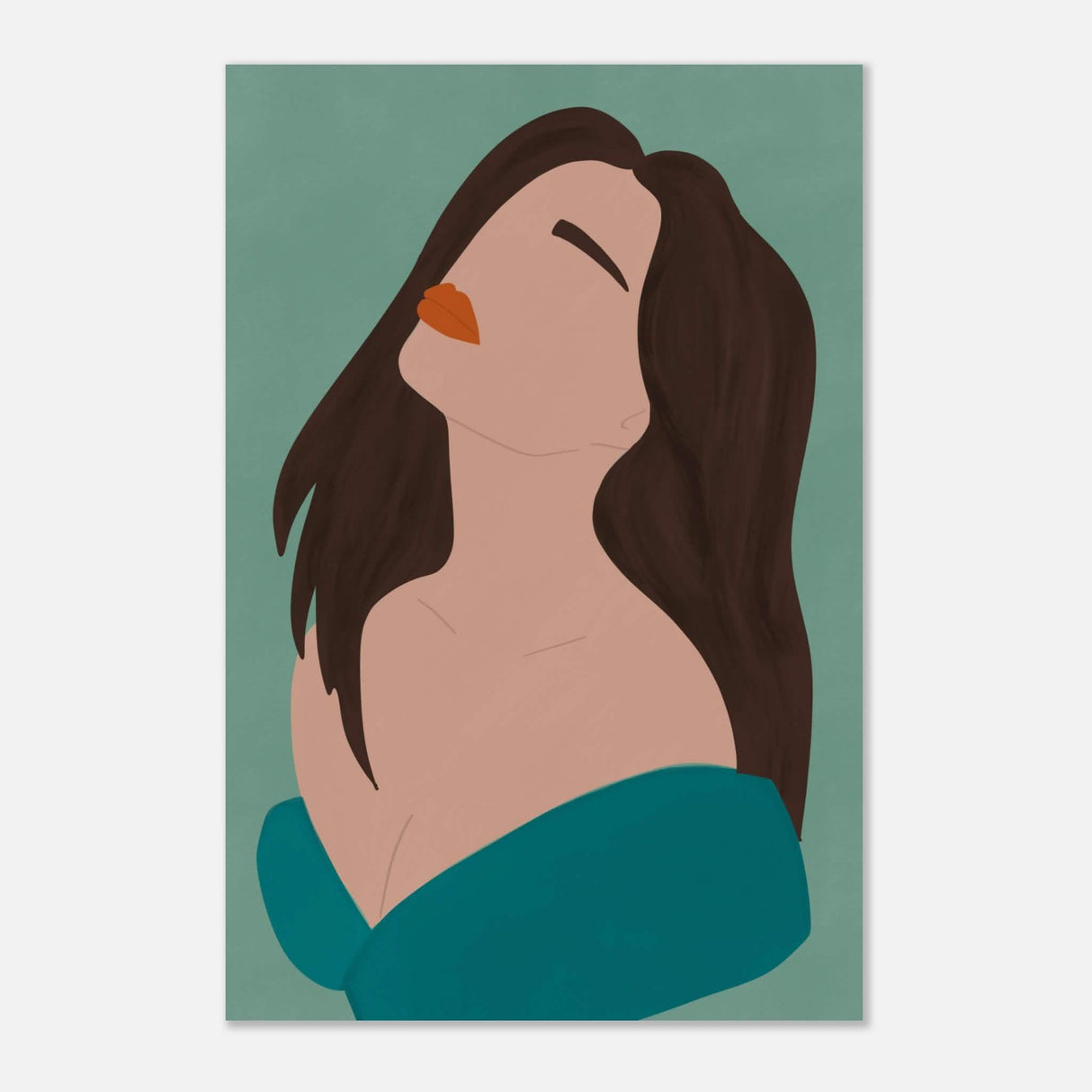 Da Vinci Contemporary Modern Wall Art - Aluminum Print - 30x45 cm / 12x18″ -