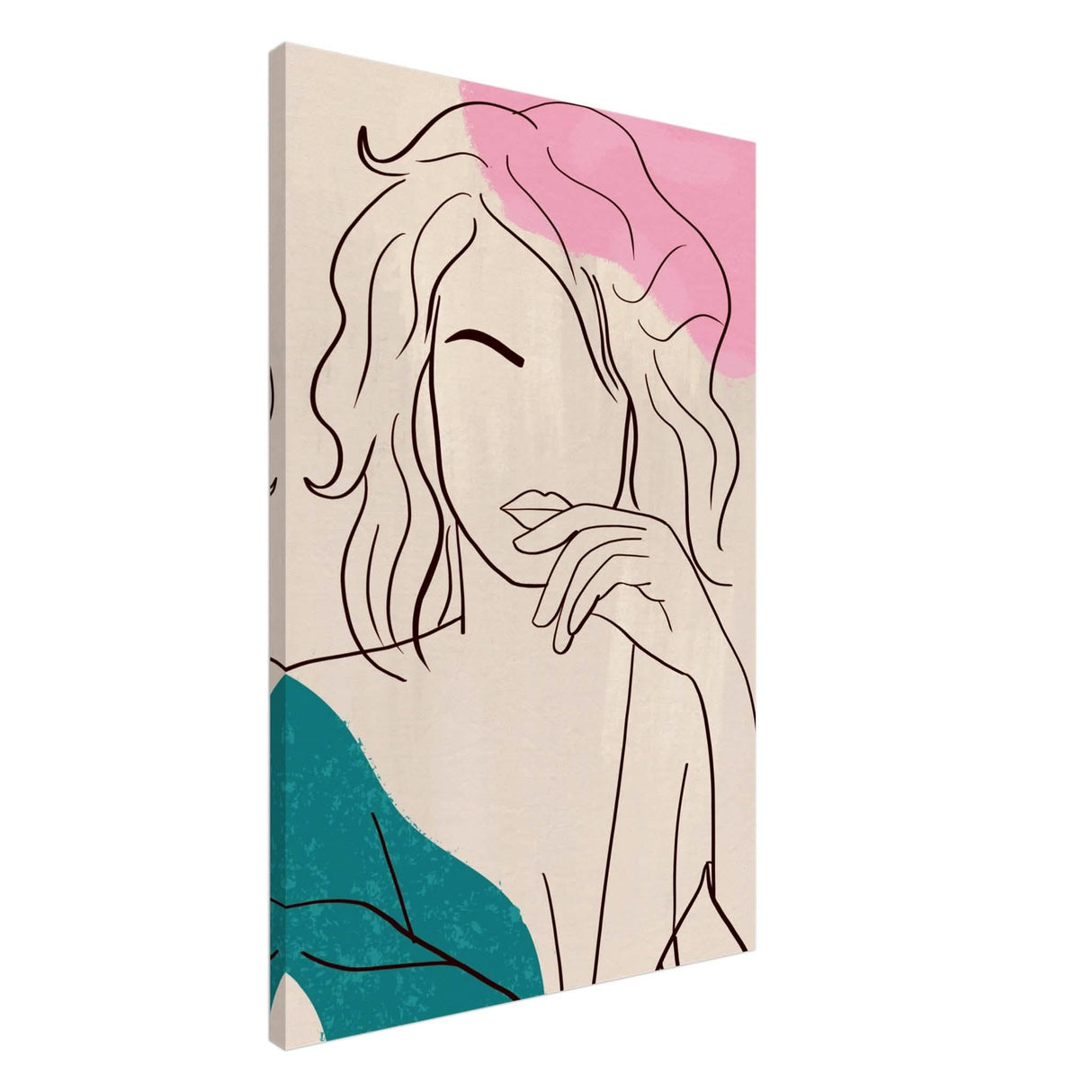 Da Vinci Contemporary Modern Wall Art - Canvas - 60x90 cm / 24x36″ - Slim