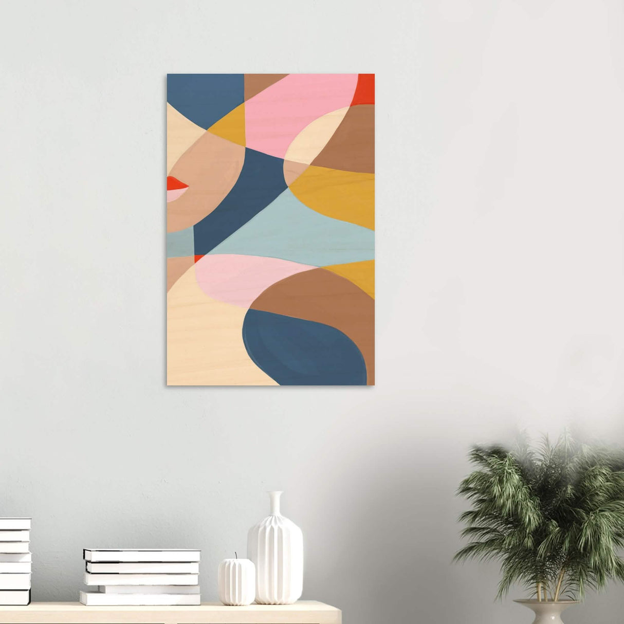 Da Vinci Contemporary Modern Wall Art - Wood Prints - 50x75 cm / 20x30″ - 20 mm