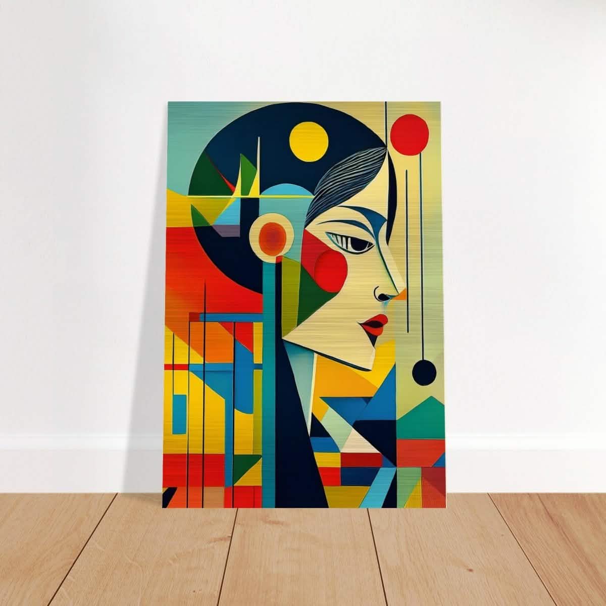 Da Vinci Contemporary Modern Wall Art - Brushed Aluminum Print - 70x100 cm / 28x40″ -