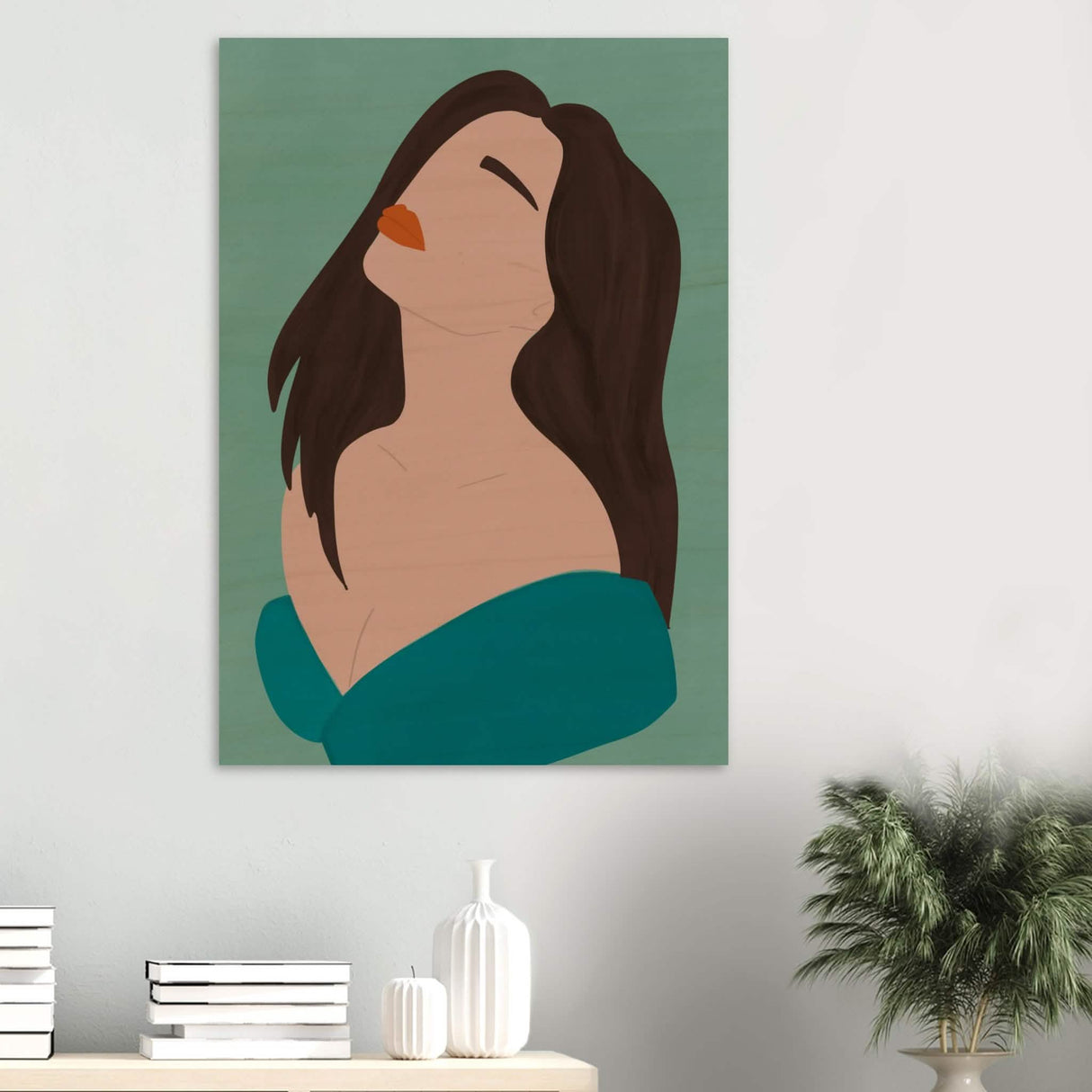 Da Vinci Contemporary Modern Wall Art - Wood Prints - 70x100 cm / 28x40″ - 20 mm