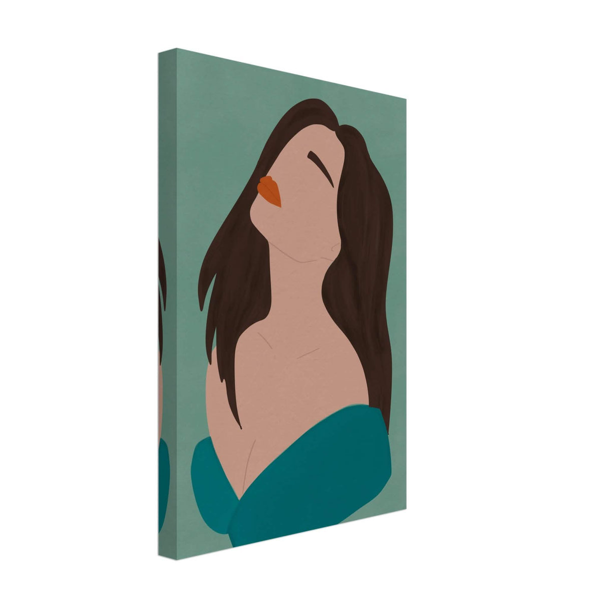 Da Vinci Contemporary Modern Wall Art - Canvas - 30x45 cm / 12x18″ - Thick