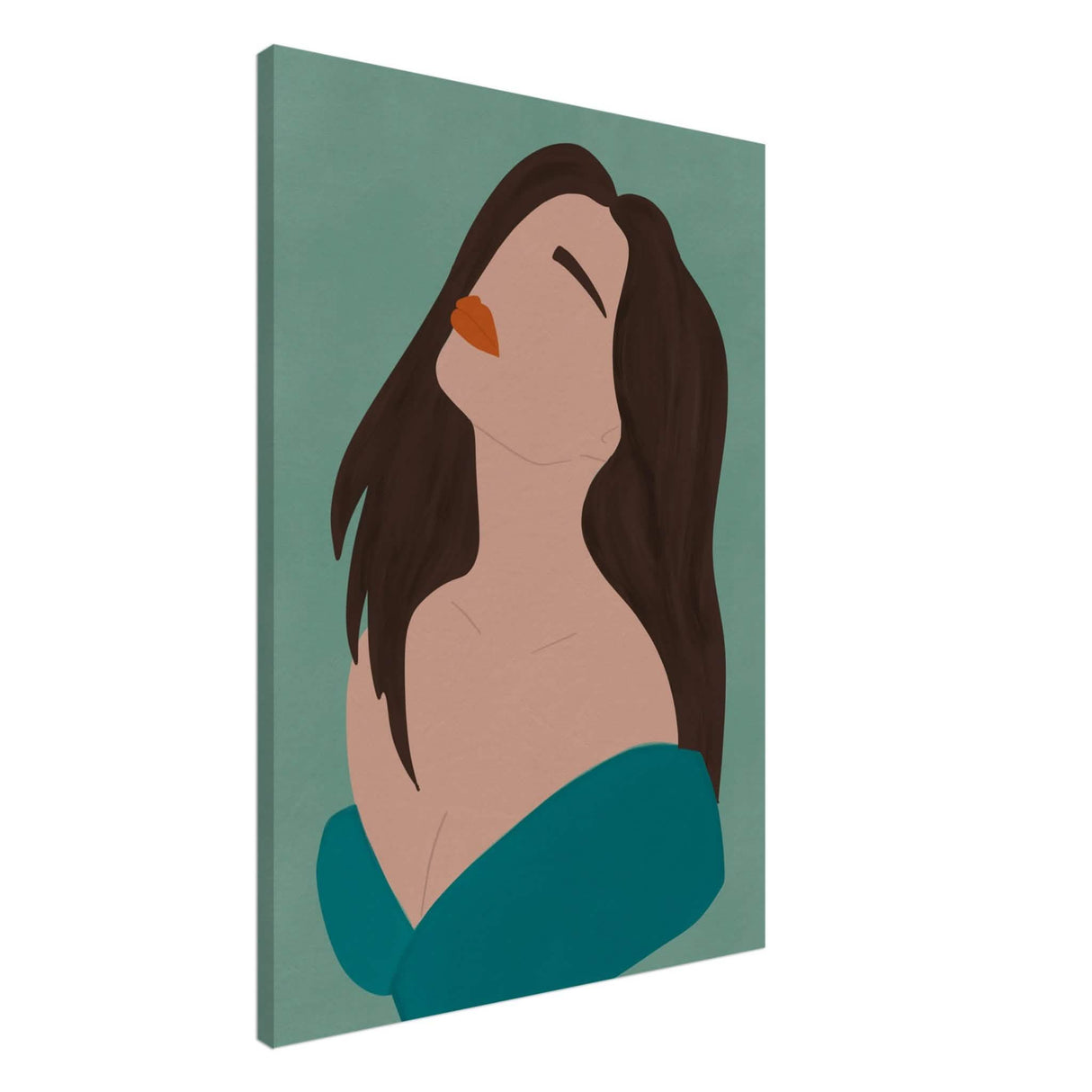 Da Vinci Contemporary Modern Wall Art - Canvas - 70x100 cm / 28x40″ - Thick