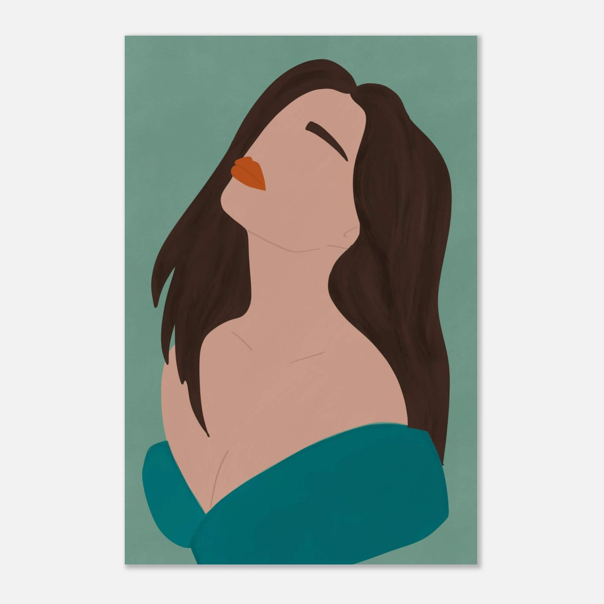 Da Vinci Contemporary Modern Wall Art - Aluminum Print - 40x60 cm / 16x24″ -