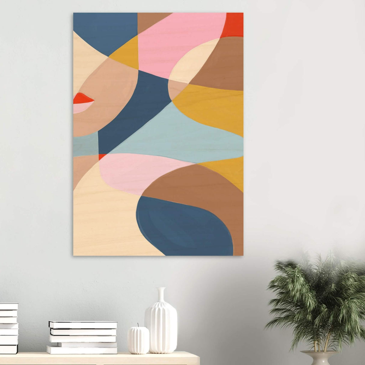 Da Vinci Contemporary Modern Wall Art - Wood Prints - 70x100 cm / 28x40″ - 10 mm