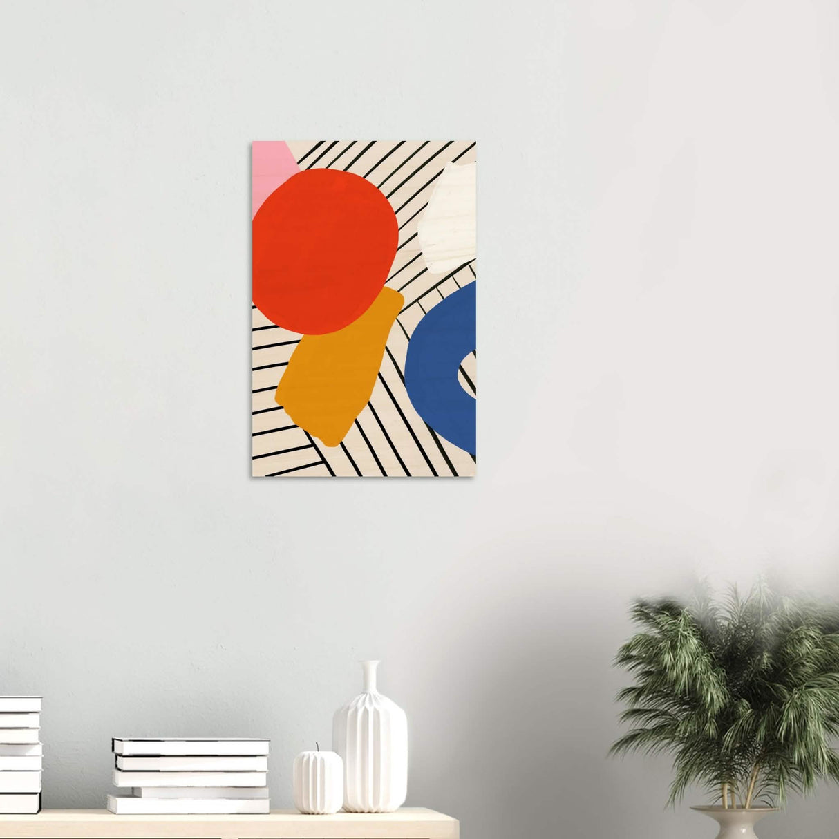 Da Vinci Contemporary Modern Wall Art - Wood Prints - 40x60 cm / 16x24″ - 20 mm