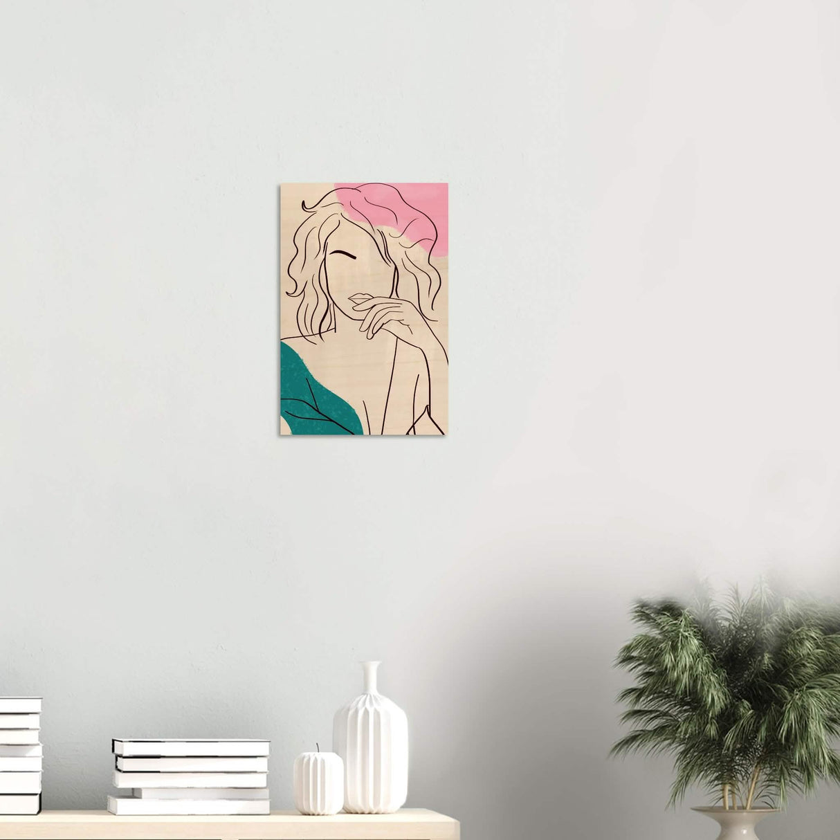 Da Vinci Contemporary Modern Wall Art - Wood Prints - 30x45 cm / 12x18″ - 20 mm