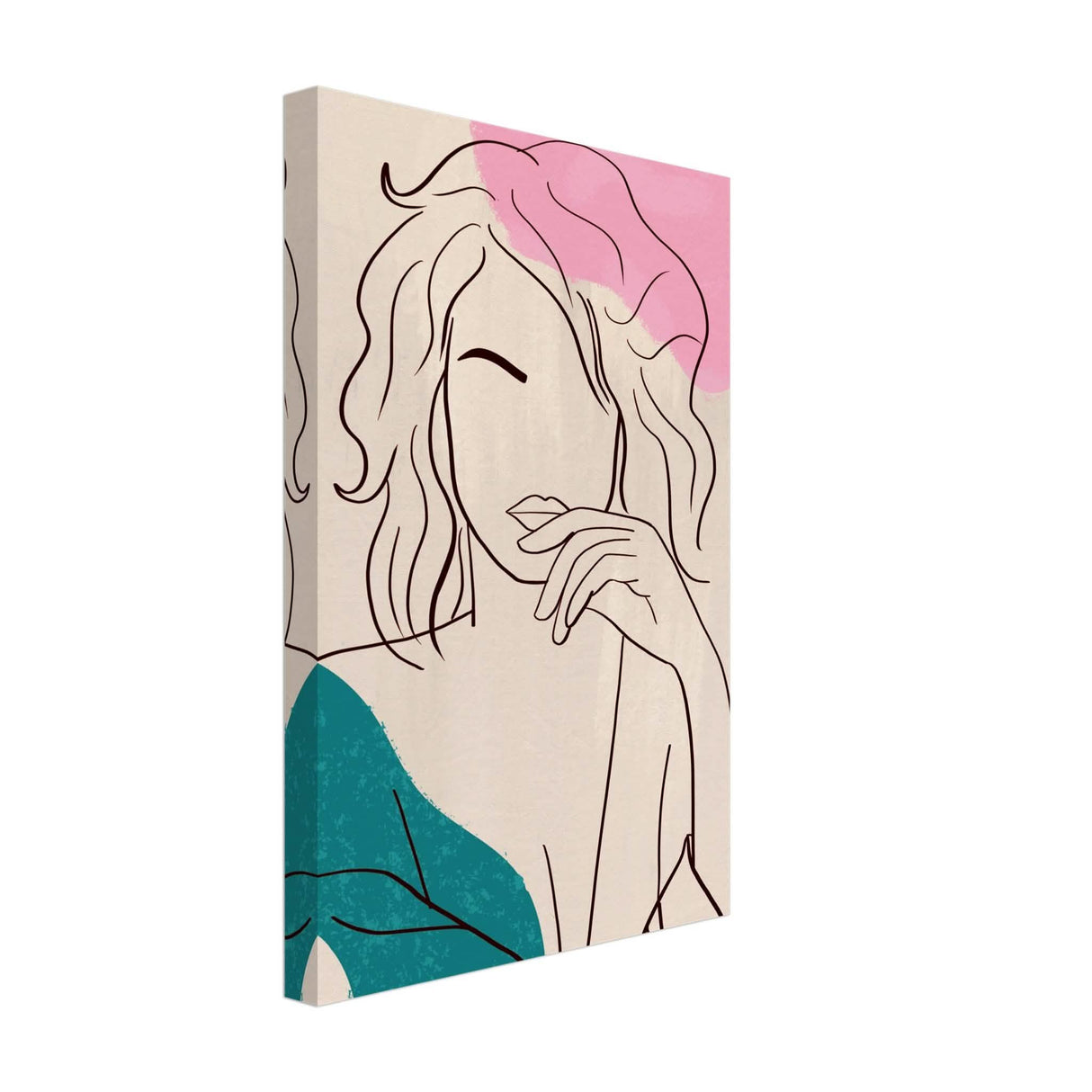 Da Vinci Contemporary Modern Wall Art - Canvas - 30x45 cm / 12x18″ - Thick