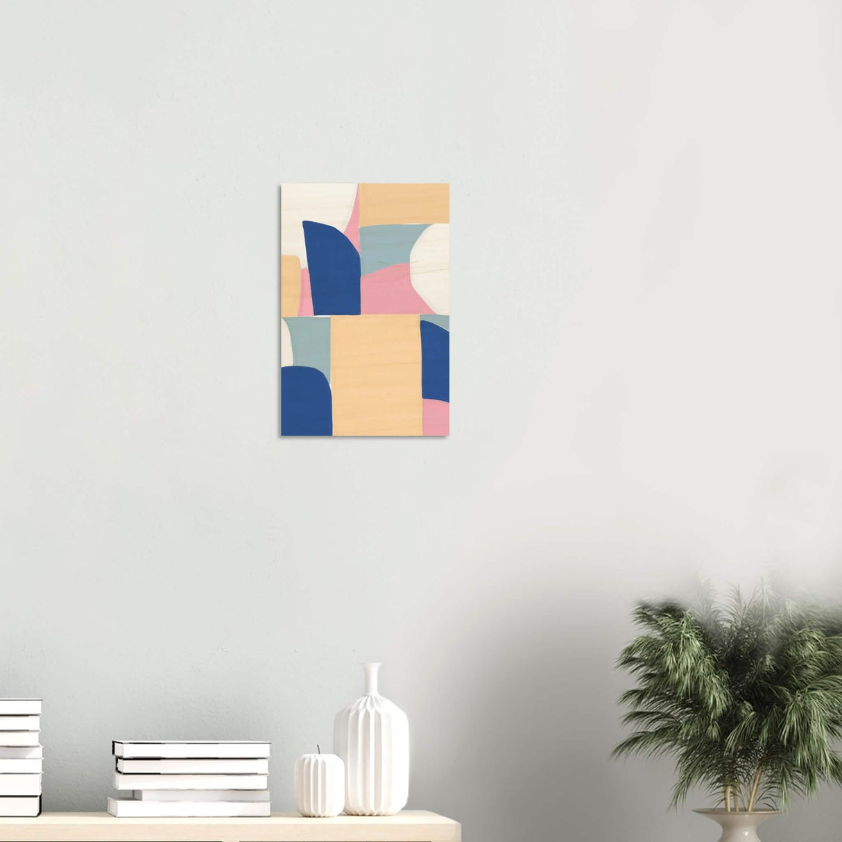 Da Vinci Contemporary Modern Wall Art - Wood Prints - 30x45 cm / 12x18″ - 10 mm