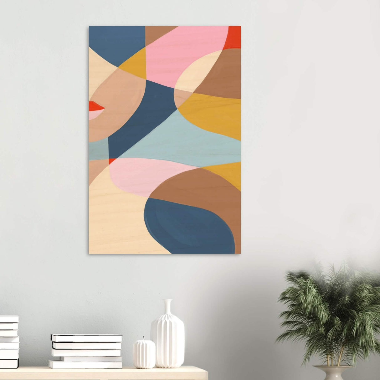 Da Vinci Contemporary Modern Wall Art - Wood Prints - 60x90 cm / 24x36″ - 20 mm