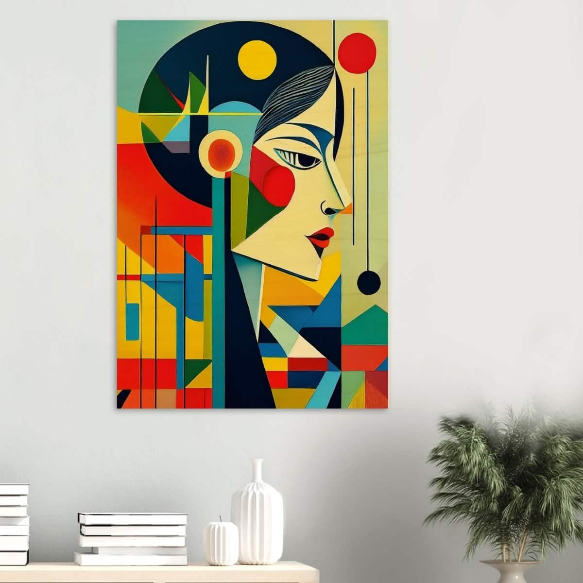 Da Vinci Contemporary Modern Wall Art - Wood Prints - 70x100 cm / 28x40″ - 20 mm