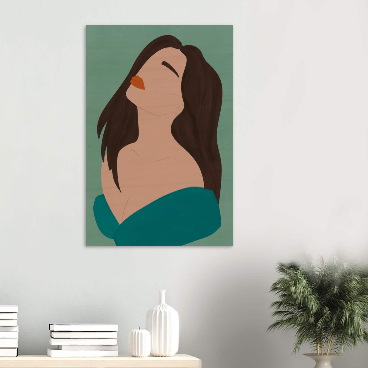 Da Vinci Contemporary Modern Wall Art - Wood Prints - 60x90 cm / 24x36″ - 20 mm