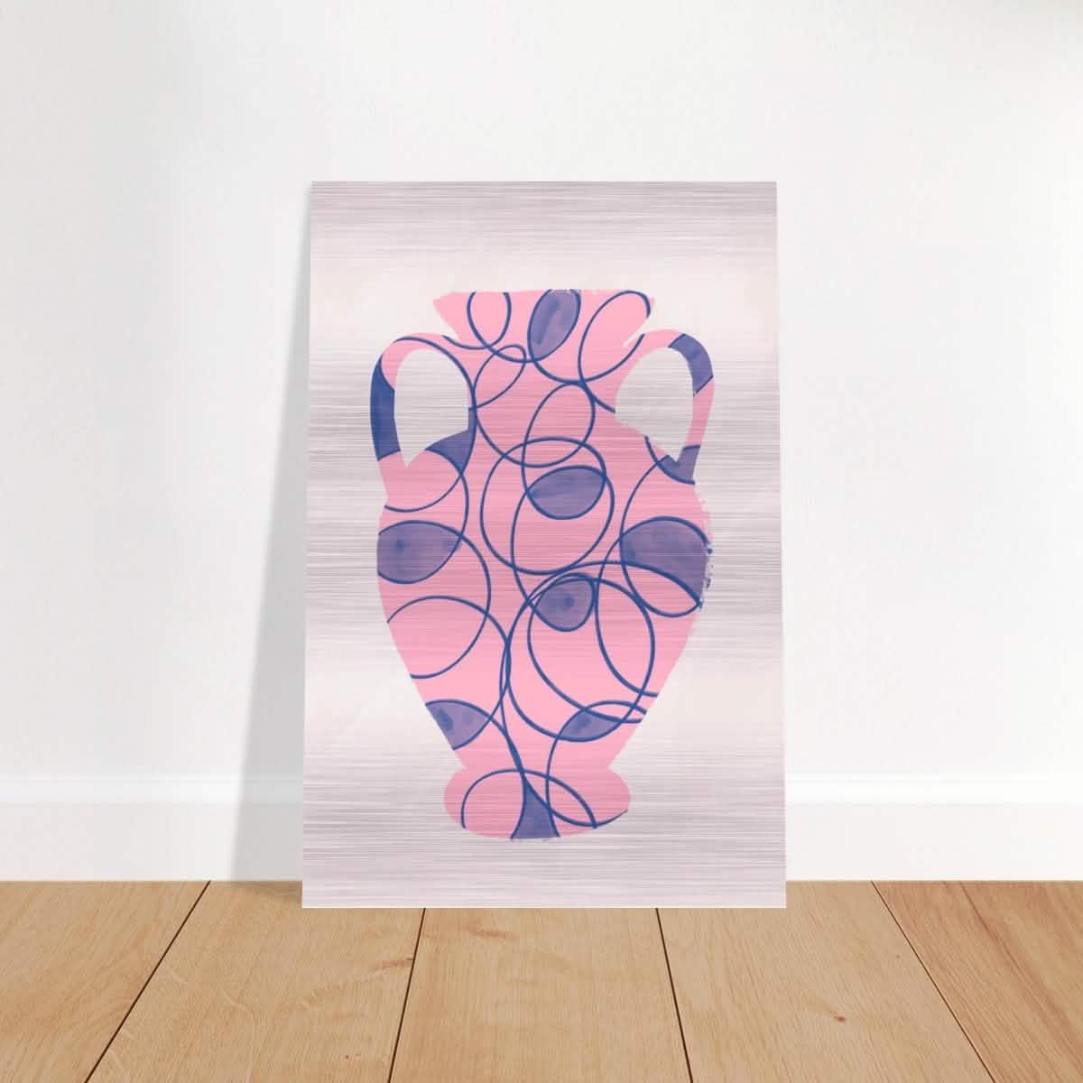 Da Vinci Contemporary Modern Wall Art - Brushed Aluminum Print - 40x60 cm / 16x24″ -