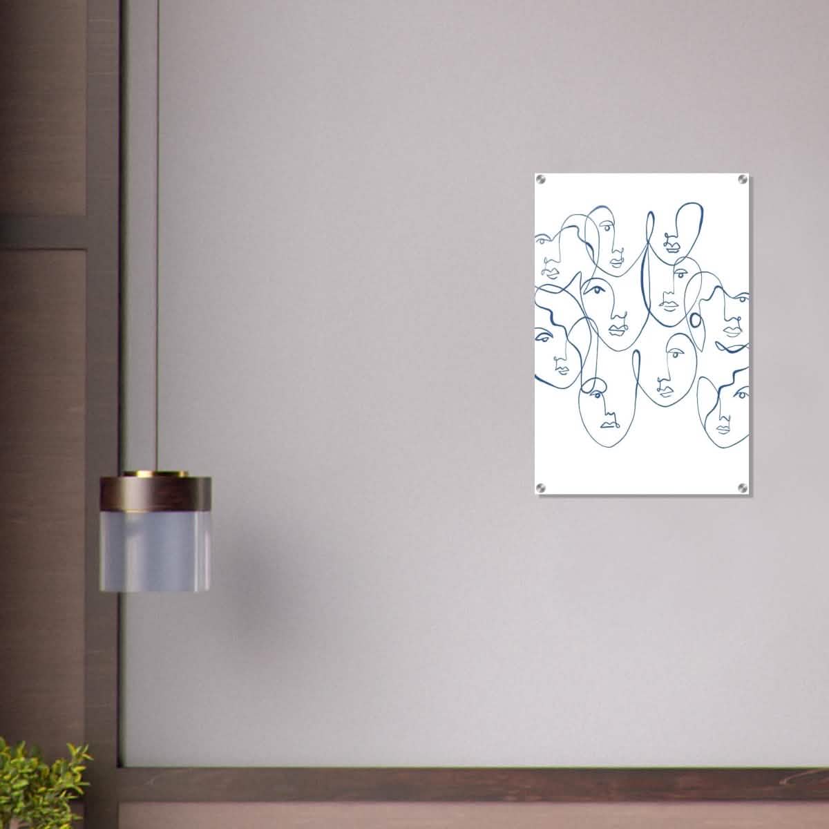 Da Vinci Contemporary Modern Wall Art - Acrylic Print - 50x75 cm / 20x30″ -