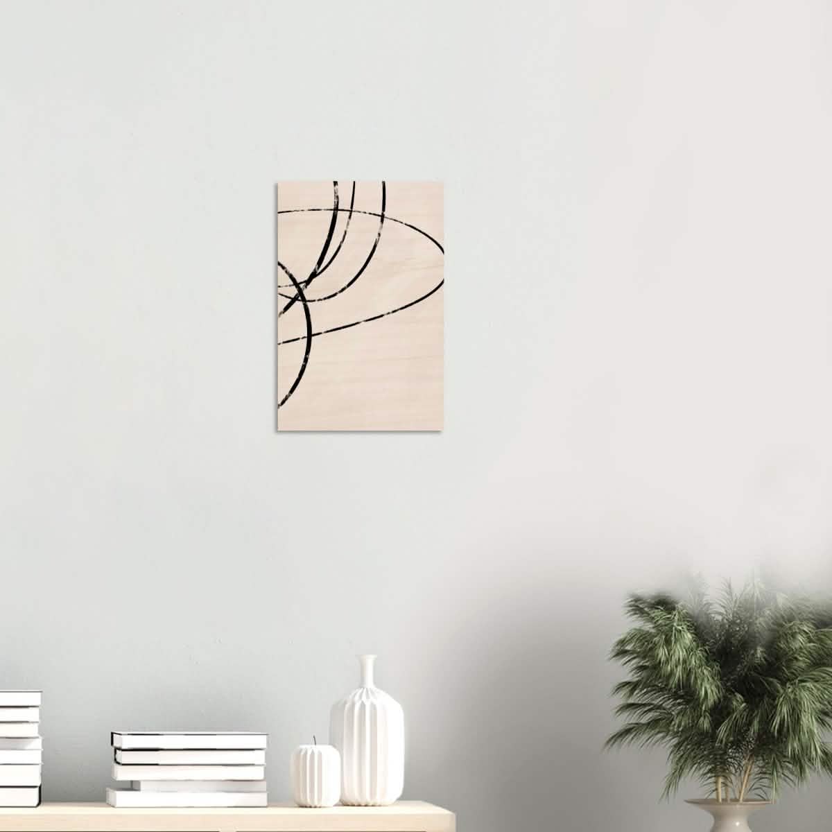 Da Vinci Contemporary Modern Wall Art - Wood Prints - 30x45 cm / 12x18″ - 10 mm