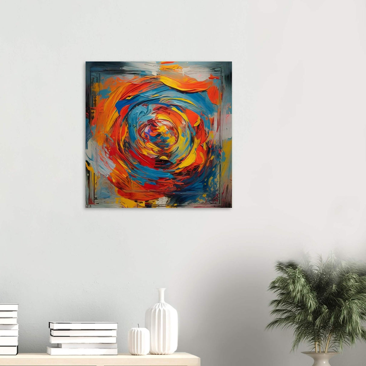 Da Vinci Contemporary Modern Wall Art - Wood Prints - 60x60 cm / 24x24″ - 10 mm