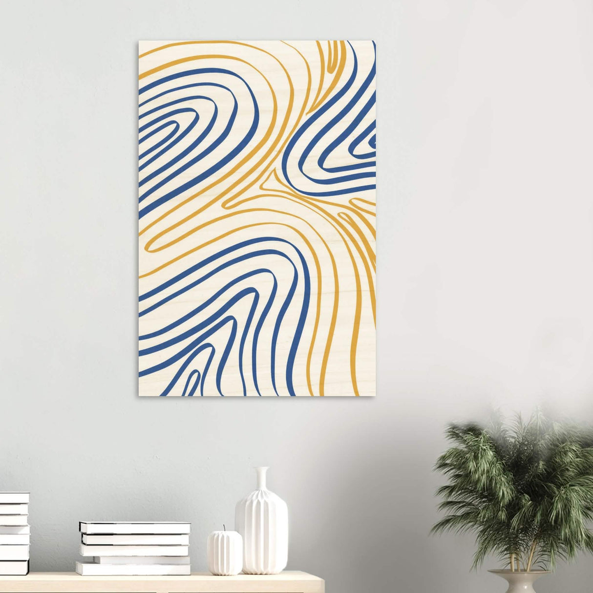 Da Vinci Contemporary Modern Wall Art - Wood Prints - 60x90 cm / 24x36″ - 10 mm