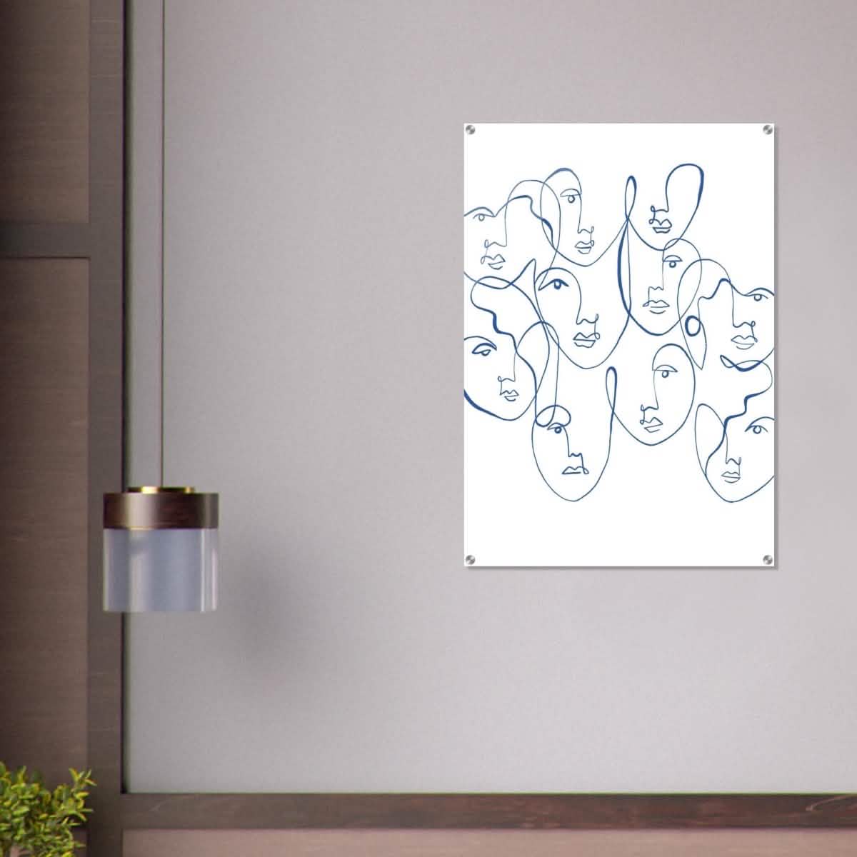 Da Vinci Contemporary Modern Wall Art - Acrylic Print - 70x100 cm / 28x40″ -