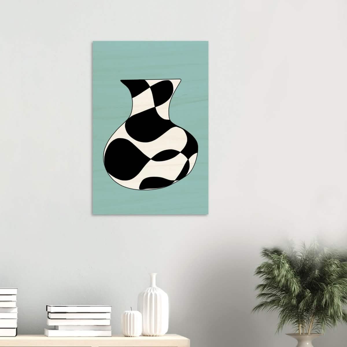 Da Vinci Contemporary Modern Wall Art - Wood Prints - 50x75 cm / 20x30″ - 10 mm