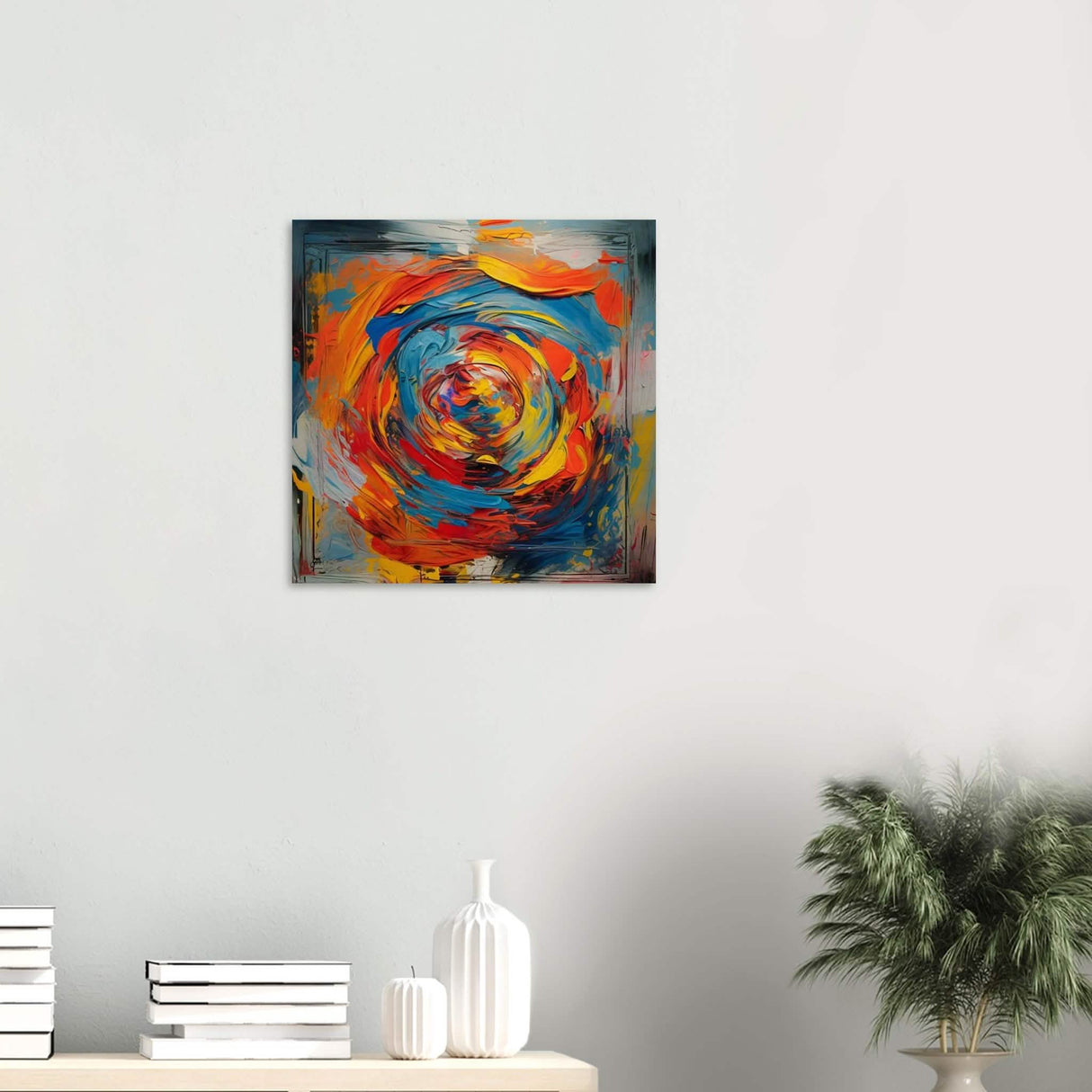 Da Vinci Contemporary Modern Wall Art - Wood Prints - 50x50 cm / 20x20″ - 10 mm