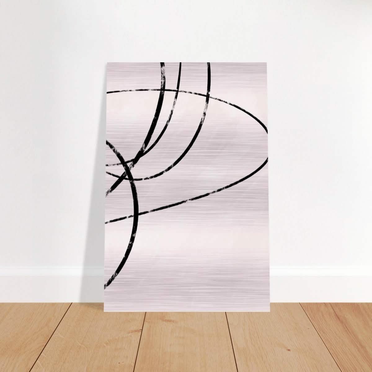 Da Vinci Contemporary Modern Wall Art - Brushed Aluminum Print - 30x45 cm / 12x18″ -