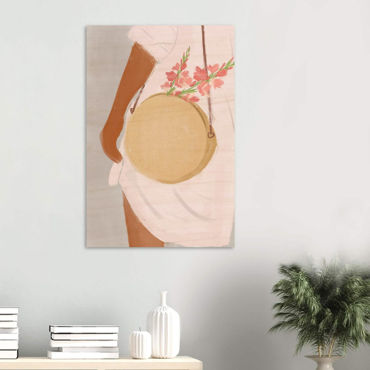 Da Vinci Contemporary Modern Wall Art - Wood Prints - 60x90 cm / 24x36″ - 20 mm