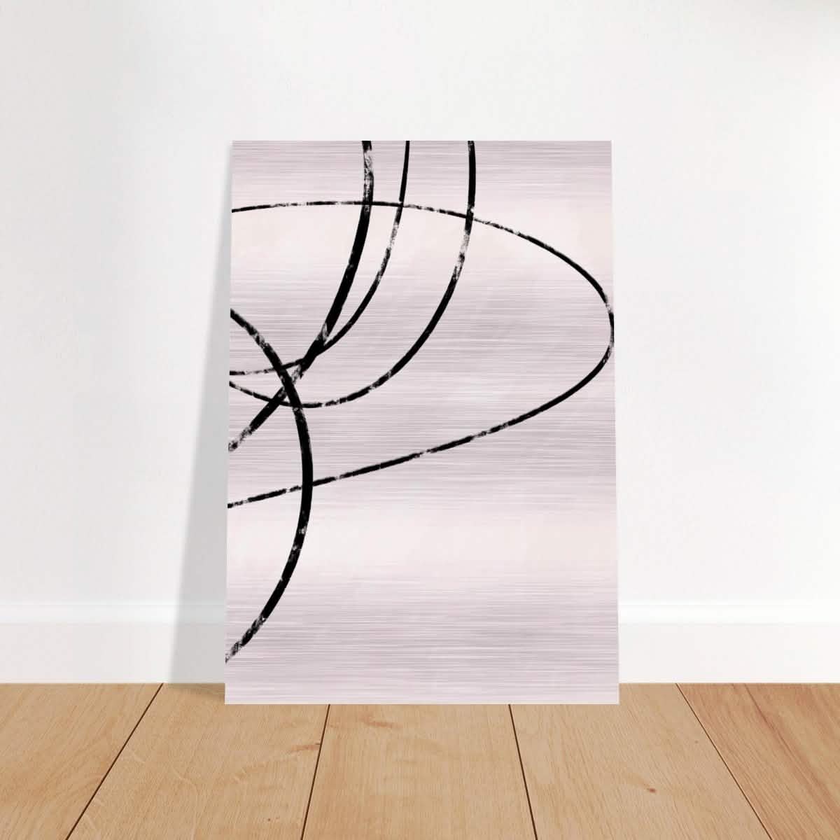 Da Vinci Contemporary Modern Wall Art - Brushed Aluminum Print - 70x100 cm / 28x40″ -