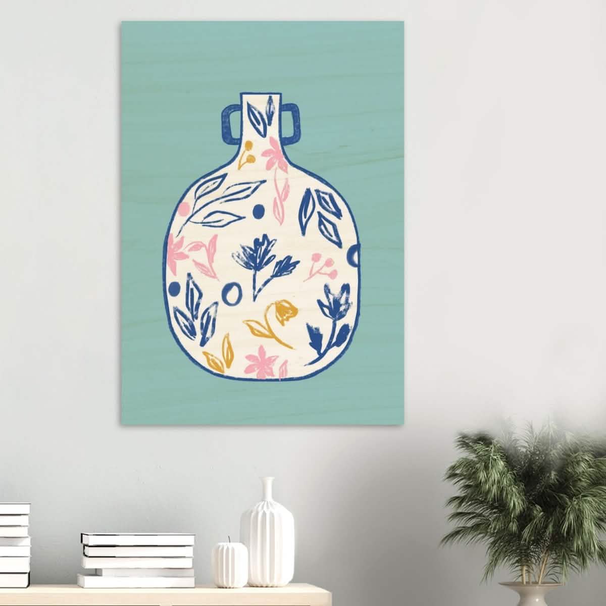 Da Vinci Contemporary Modern Wall Art - Wood Prints - 70x100 cm / 28x40″ - 10 mm