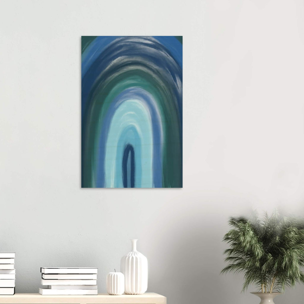 Da Vinci Contemporary Modern Wall Art - Wood Prints - 50x75 cm / 20x30″ - 20 mm