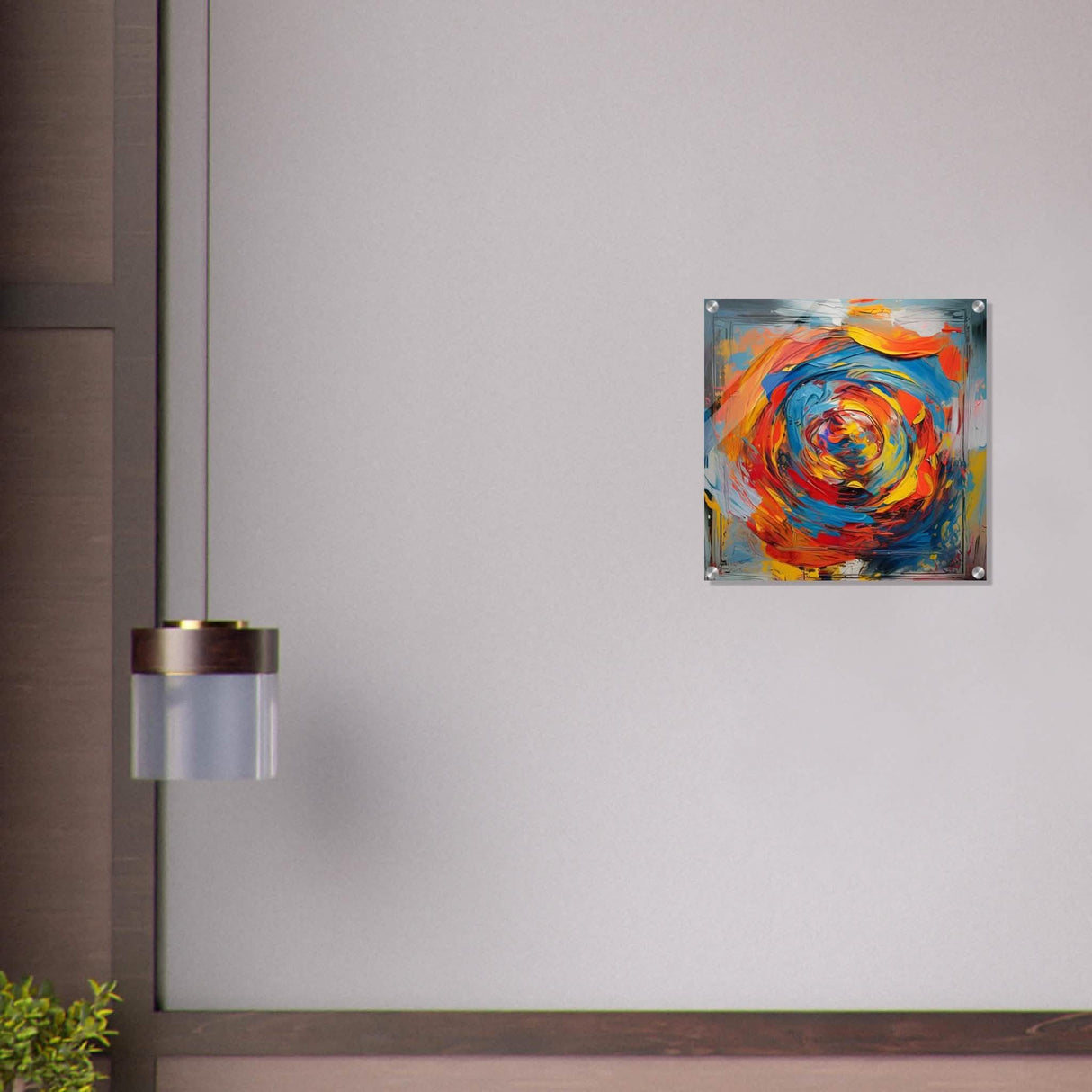 Da Vinci Contemporary Modern Wall Art - Acrylic Print - 50x50 cm / 20x20″ -