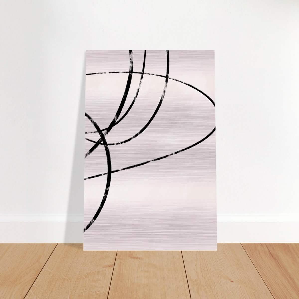 Da Vinci Contemporary Modern Wall Art - Brushed Aluminum Print - 50x75 cm / 20x30″ -