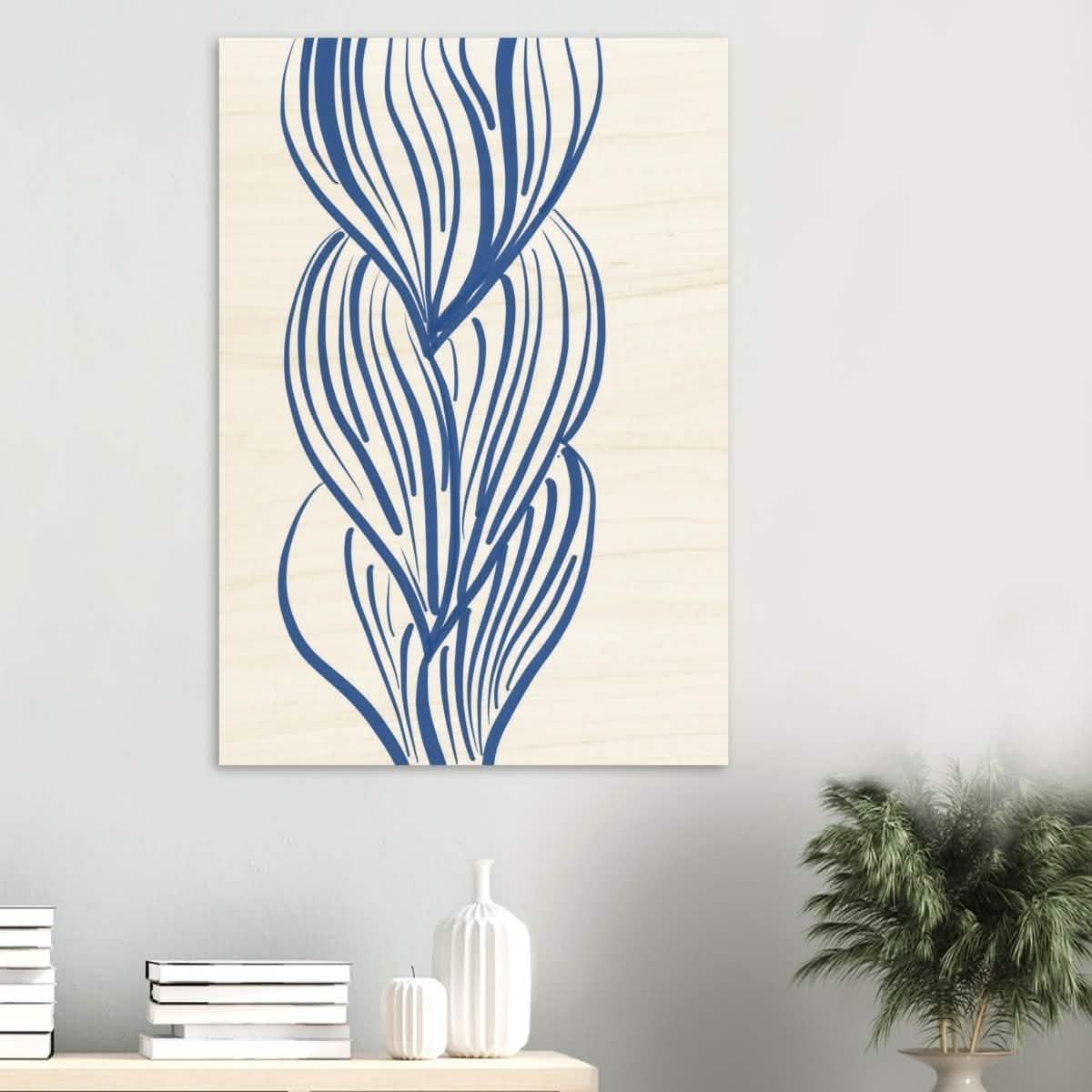 Da Vinci Contemporary Modern Wall Art - Wood Prints - 70x100 cm / 28x40″ - 20 mm