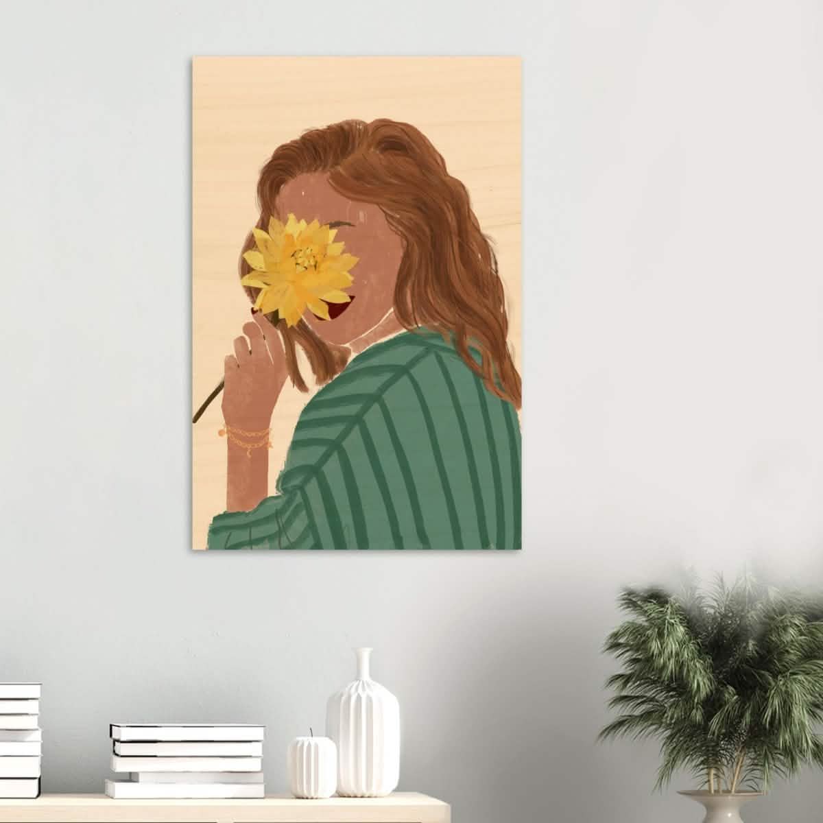 Da Vinci Contemporary Modern Wall Art - Wood Prints - 60x90 cm / 24x36″ - 10 mm