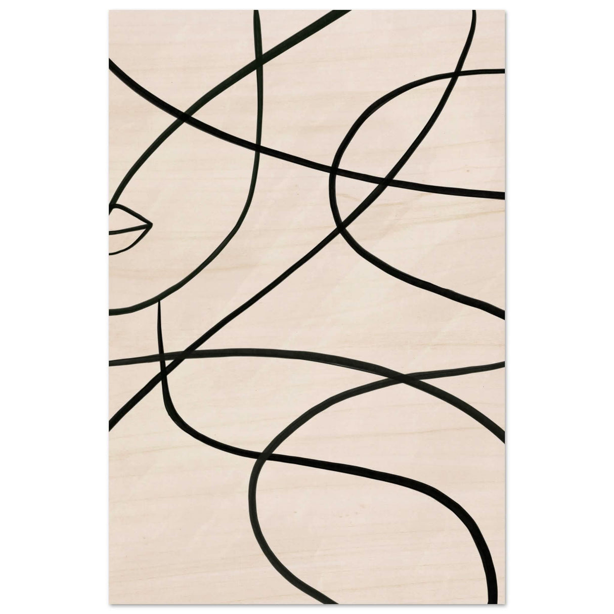 Da Vinci Contemporary Modern Wall Art - Wood Prints - 40x60 cm / 16x24″ - 10 mm