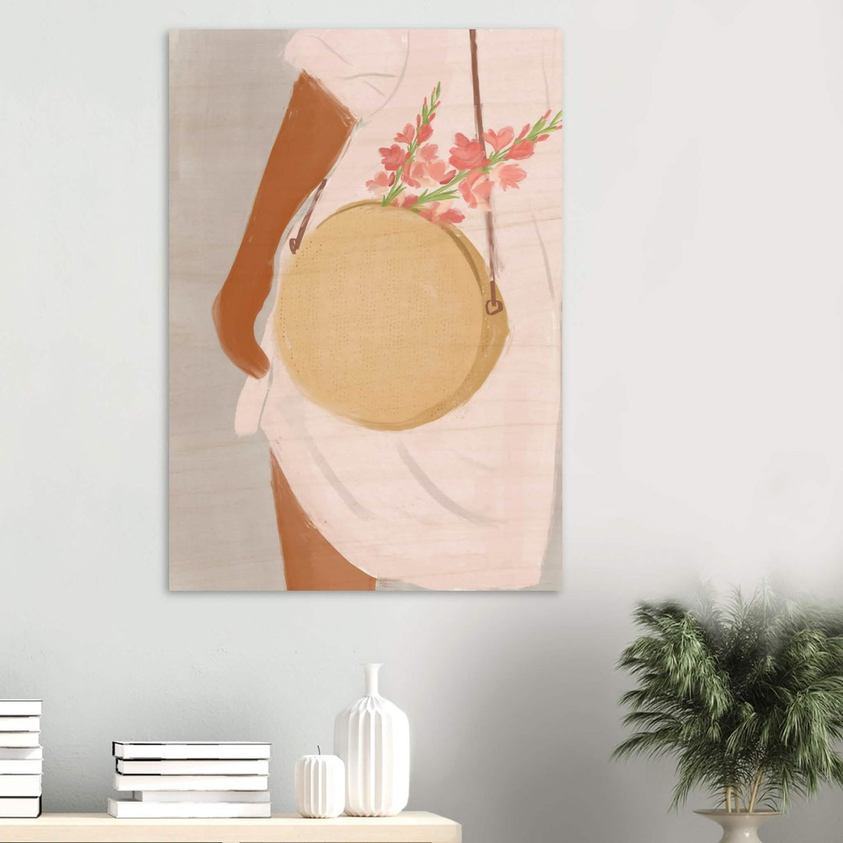 Da Vinci Contemporary Modern Wall Art - Wood Prints - 70x100 cm / 28x40″ - 20 mm