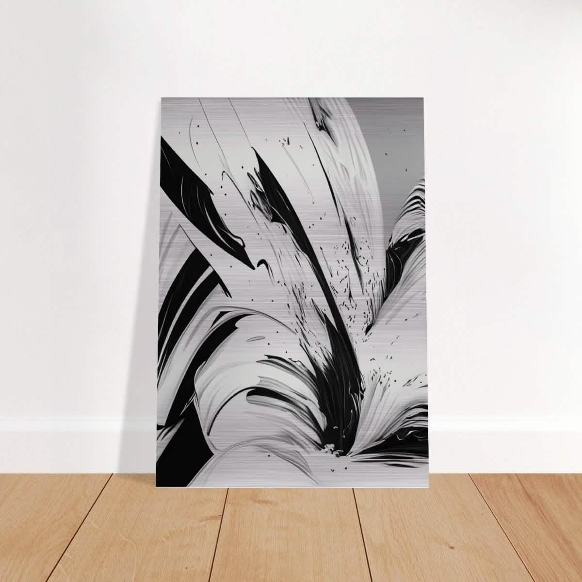 Da Vinci Contemporary Modern Wall Art - Brushed Aluminum Print - 70x100 cm / 28x40″ -