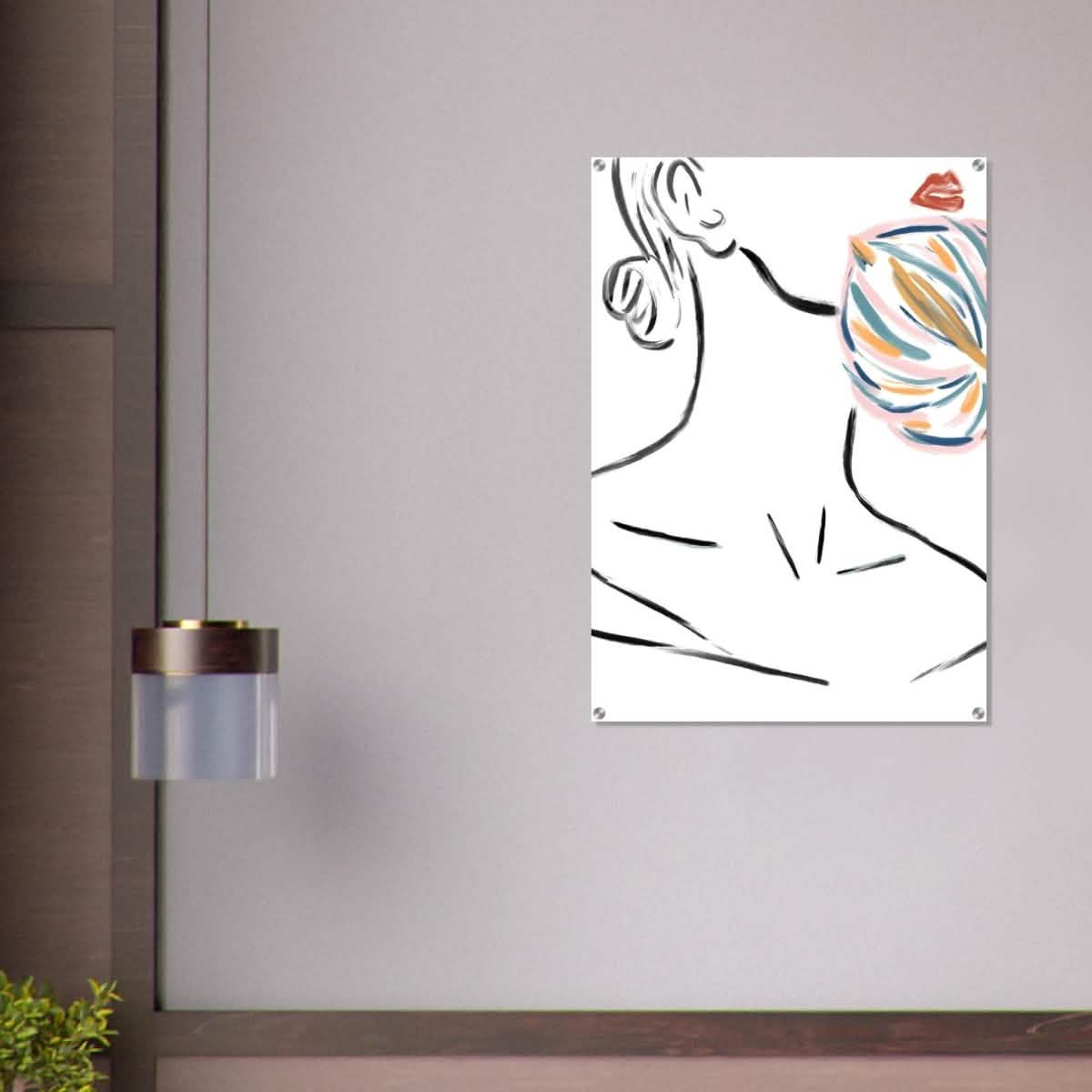 Da Vinci Contemporary Modern Wall Art - Acrylic Print - 70x100 cm / 28x40″ -