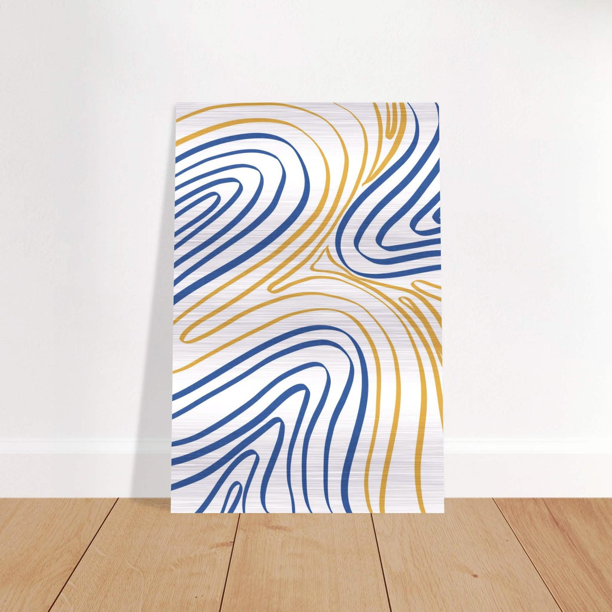 Da Vinci Contemporary Modern Wall Art - Brushed Aluminum Print - 40x60 cm / 16x24″ -