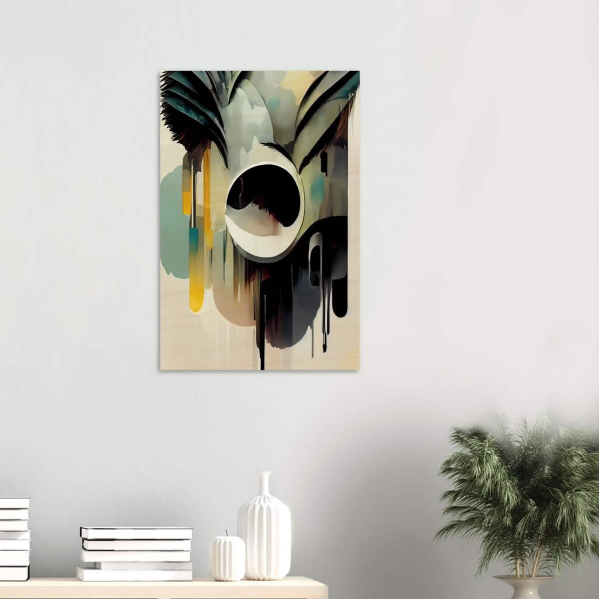 Da Vinci Contemporary Modern Wall Art - Wood Prints - 50x75 cm / 20x30″ - 20 mm