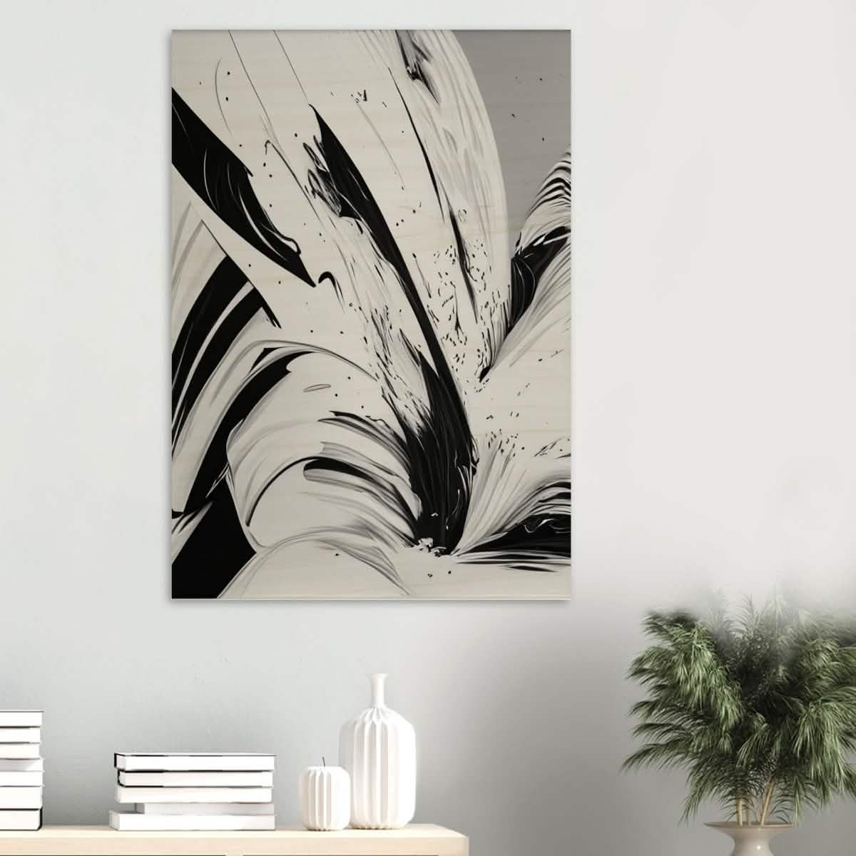 Da Vinci Contemporary Modern Wall Art - Wood Prints - 70x100 cm / 28x40″ - 10 mm