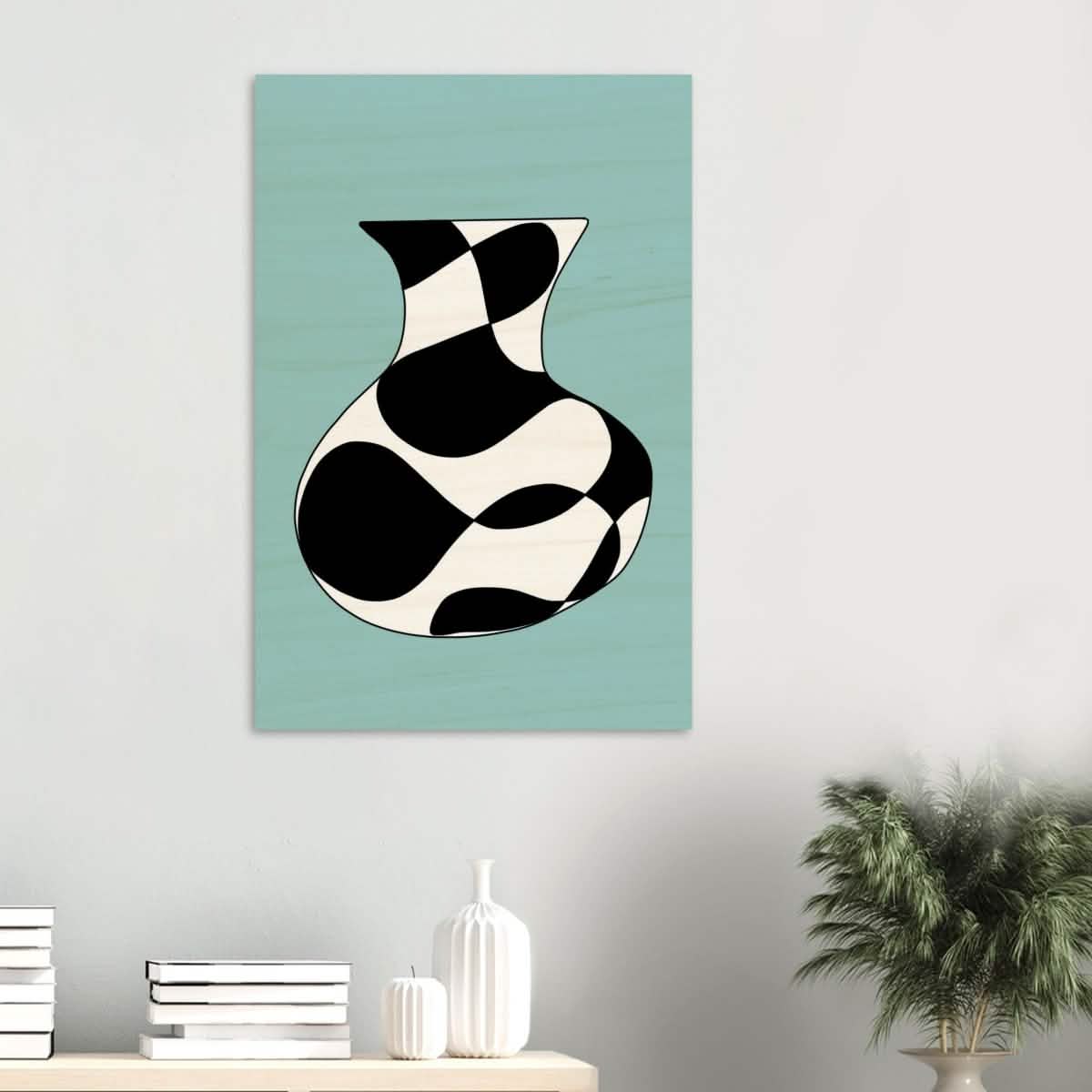 Da Vinci Contemporary Modern Wall Art - Wood Prints - 60x90 cm / 24x36″ - 20 mm