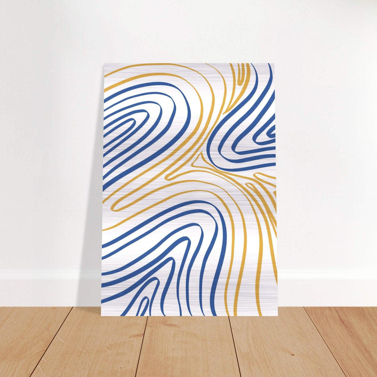 Da Vinci Contemporary Modern Wall Art - Brushed Aluminum Print - 70x100 cm / 28x40″ -