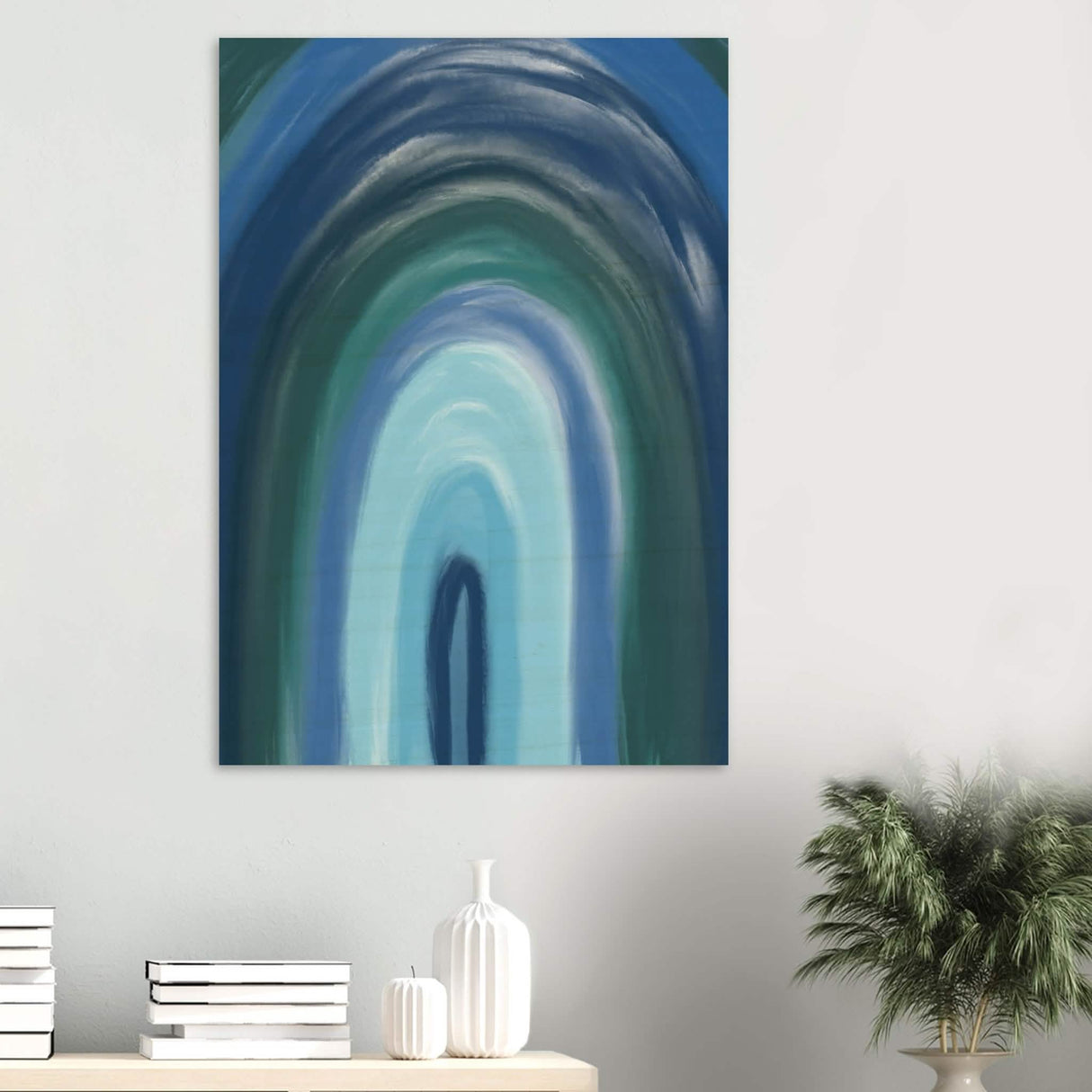 Da Vinci Contemporary Modern Wall Art - Wood Prints - 70x100 cm / 28x40″ - 10 mm