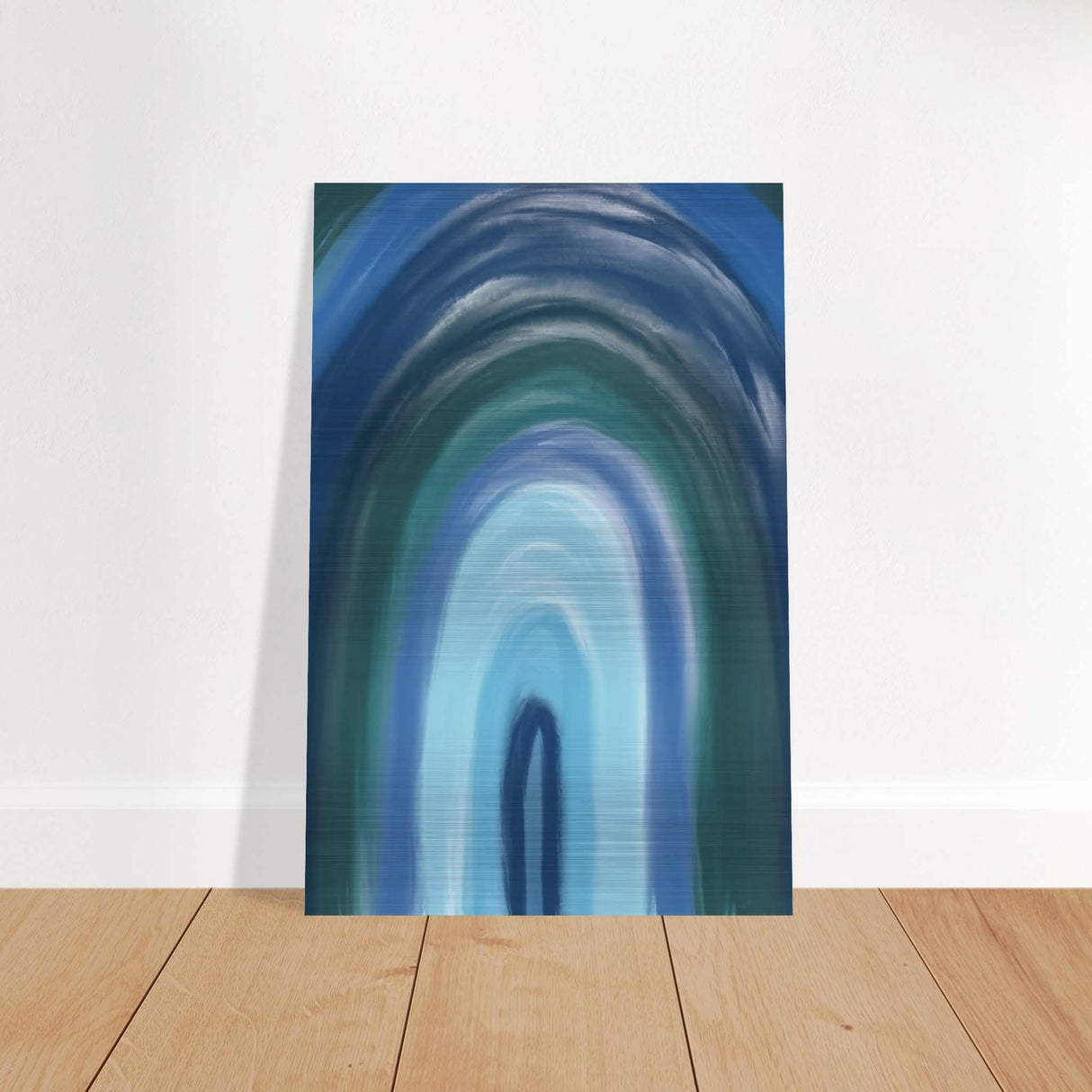 Da Vinci Contemporary Modern Wall Art - Brushed Aluminum Print - 30x45 cm / 12x18″ -