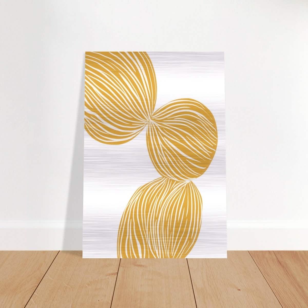 Da Vinci Contemporary Modern Wall Art - Brushed Aluminum Print - 70x100 cm / 28x40″ -