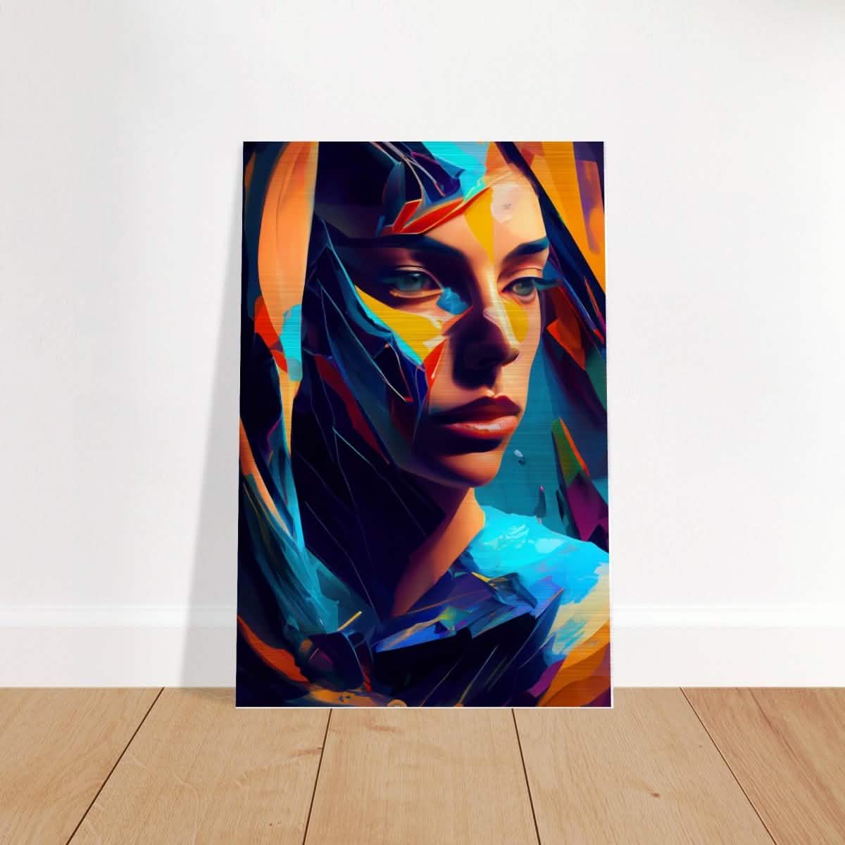 Da Vinci Contemporary Modern Wall Art - Brushed Aluminum Print - 30x45 cm / 12x18″ -