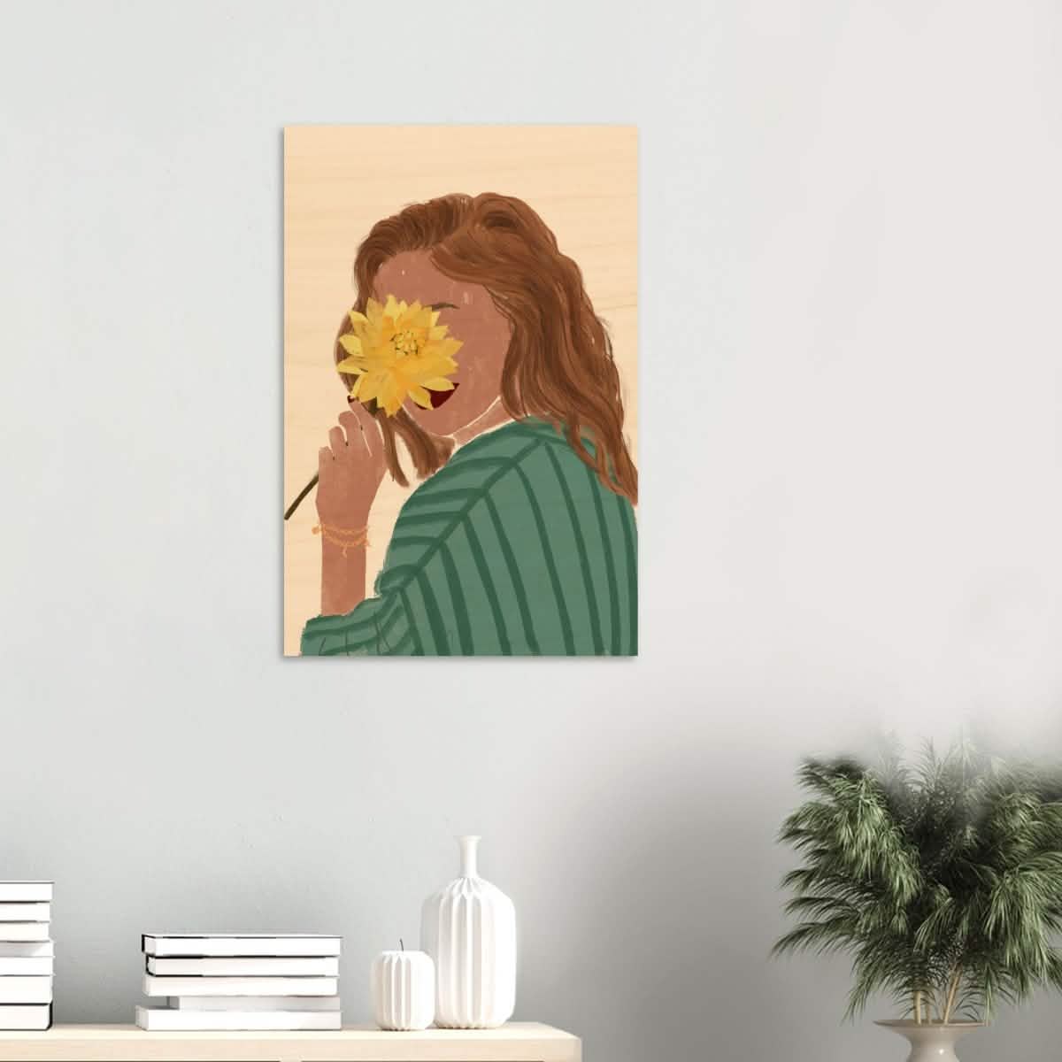 Da Vinci Contemporary Modern Wall Art - Wood Prints - 50x75 cm / 20x30″ - 20 mm