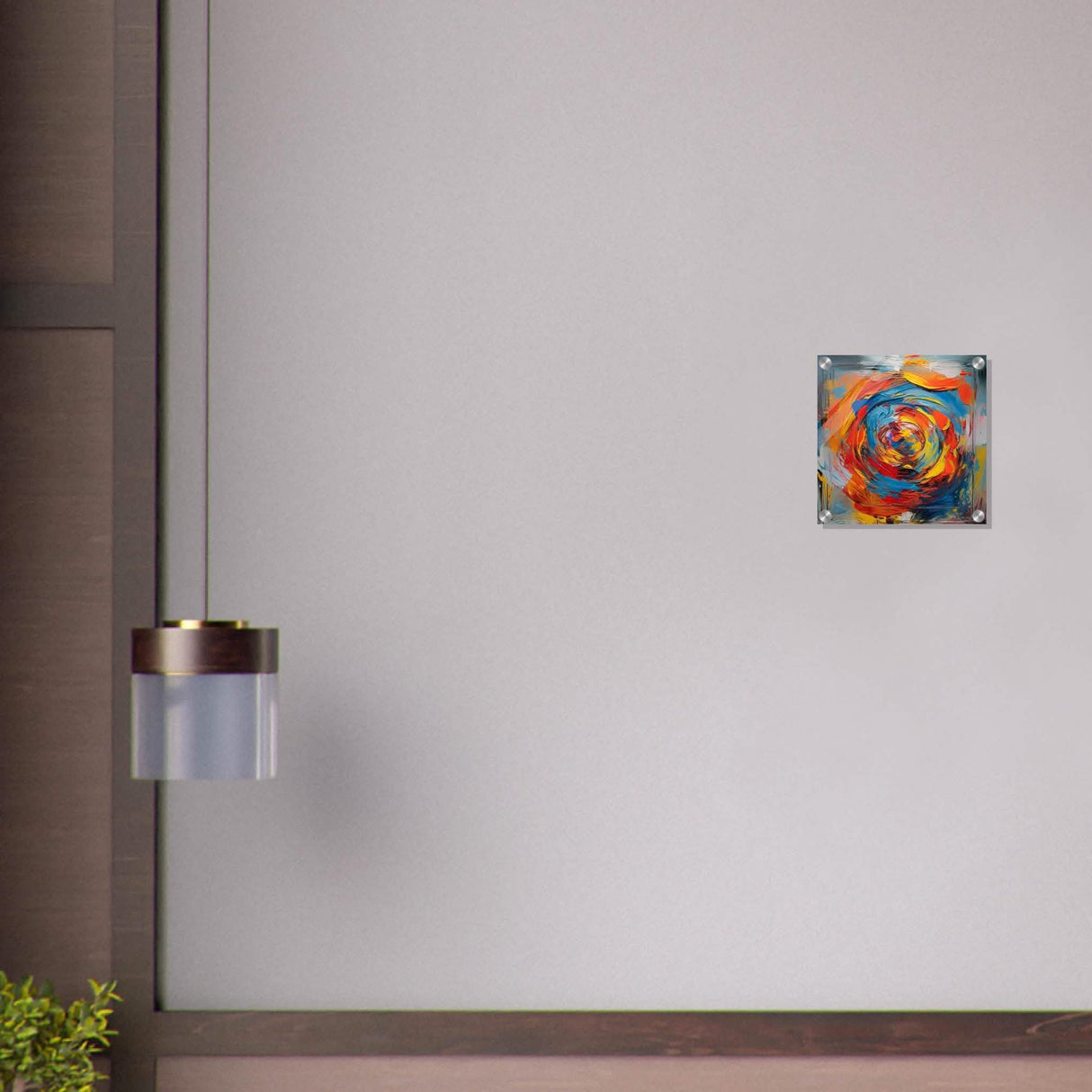 Da Vinci Contemporary Modern Wall Art - Acrylic Print - 30x30 cm / 12x12″ -