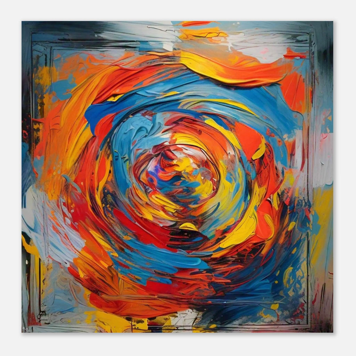 Da Vinci Contemporary Modern Wall Art - Aluminum Print - 50x50 cm / 20x20″ -