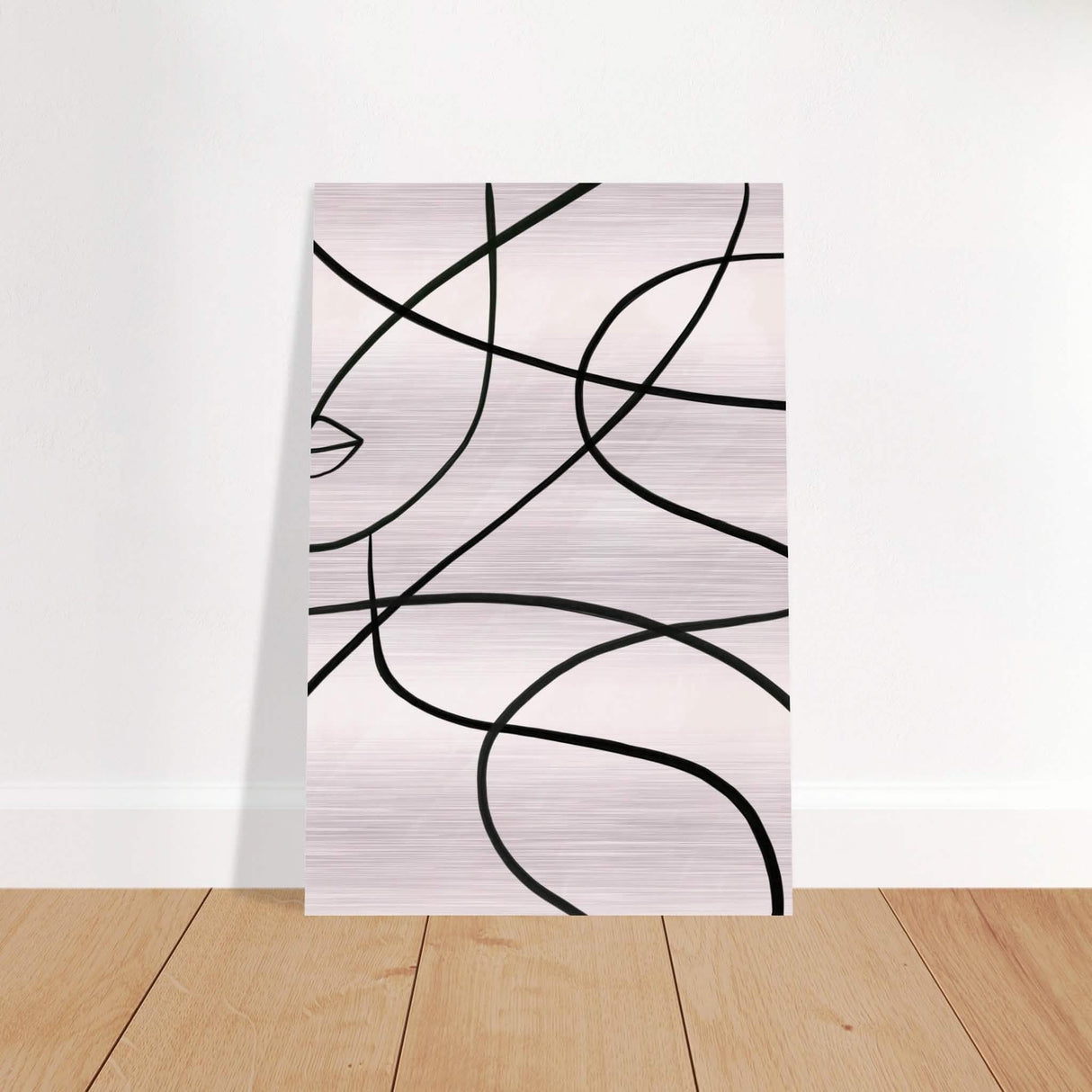 Da Vinci Contemporary Modern Wall Art - Brushed Aluminum Print - 50x75 cm / 20x30″ -